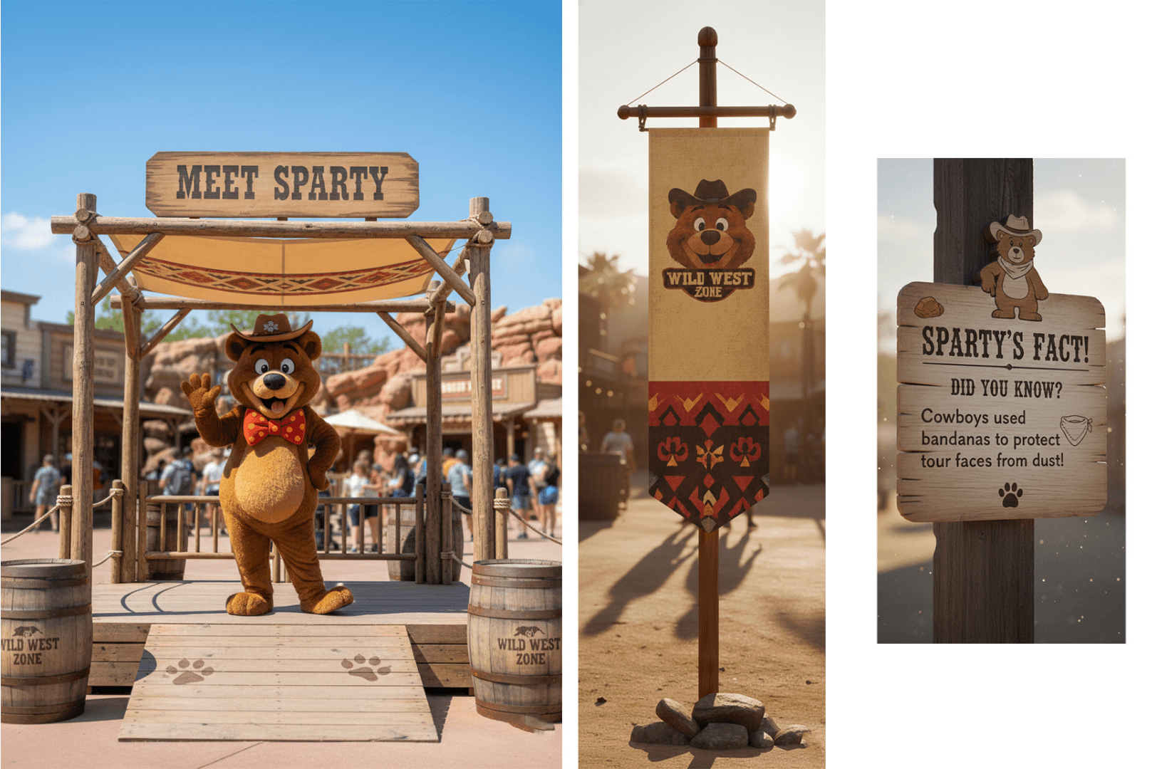 Designed new mascot named Sparty for Nicco Park 
