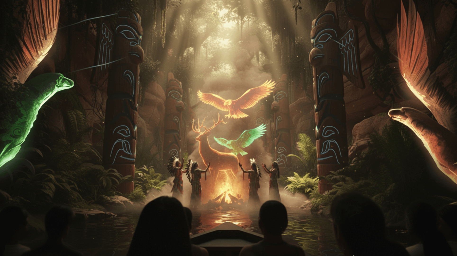 A portion of the dark ride designed for Nicco Park in the middle ages