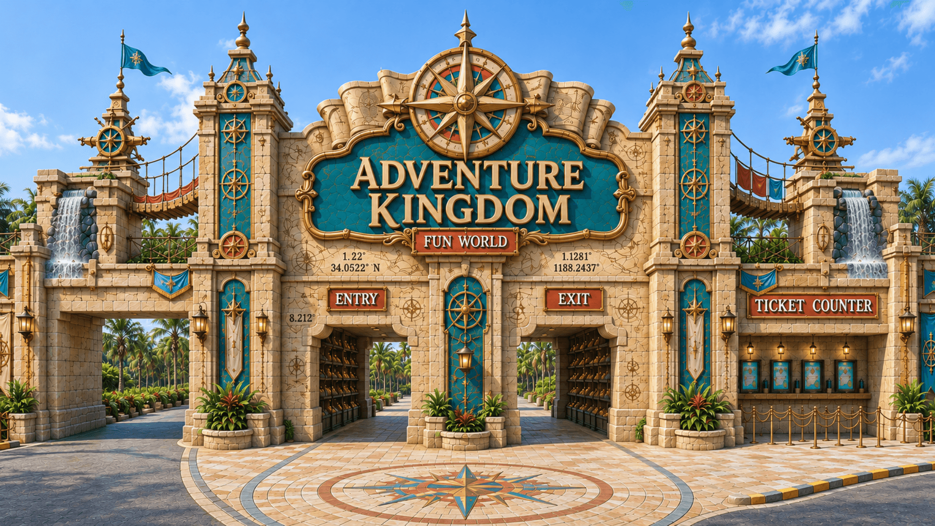 The Main Gate design of Fun World